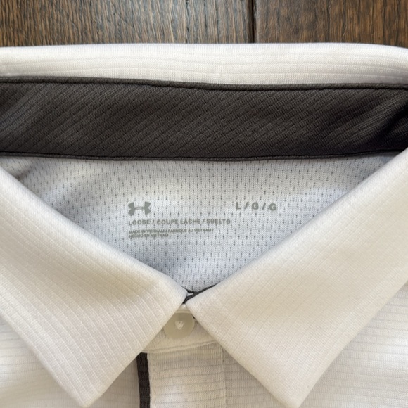 NWT Under Armour Tech Polo Men’s Large White - Picture 2 of 3